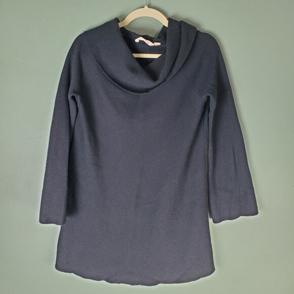 Soft Surroundings Womens Black Chelsea Wool Cashmere Pullover Size Medium - Picture 1 of 5